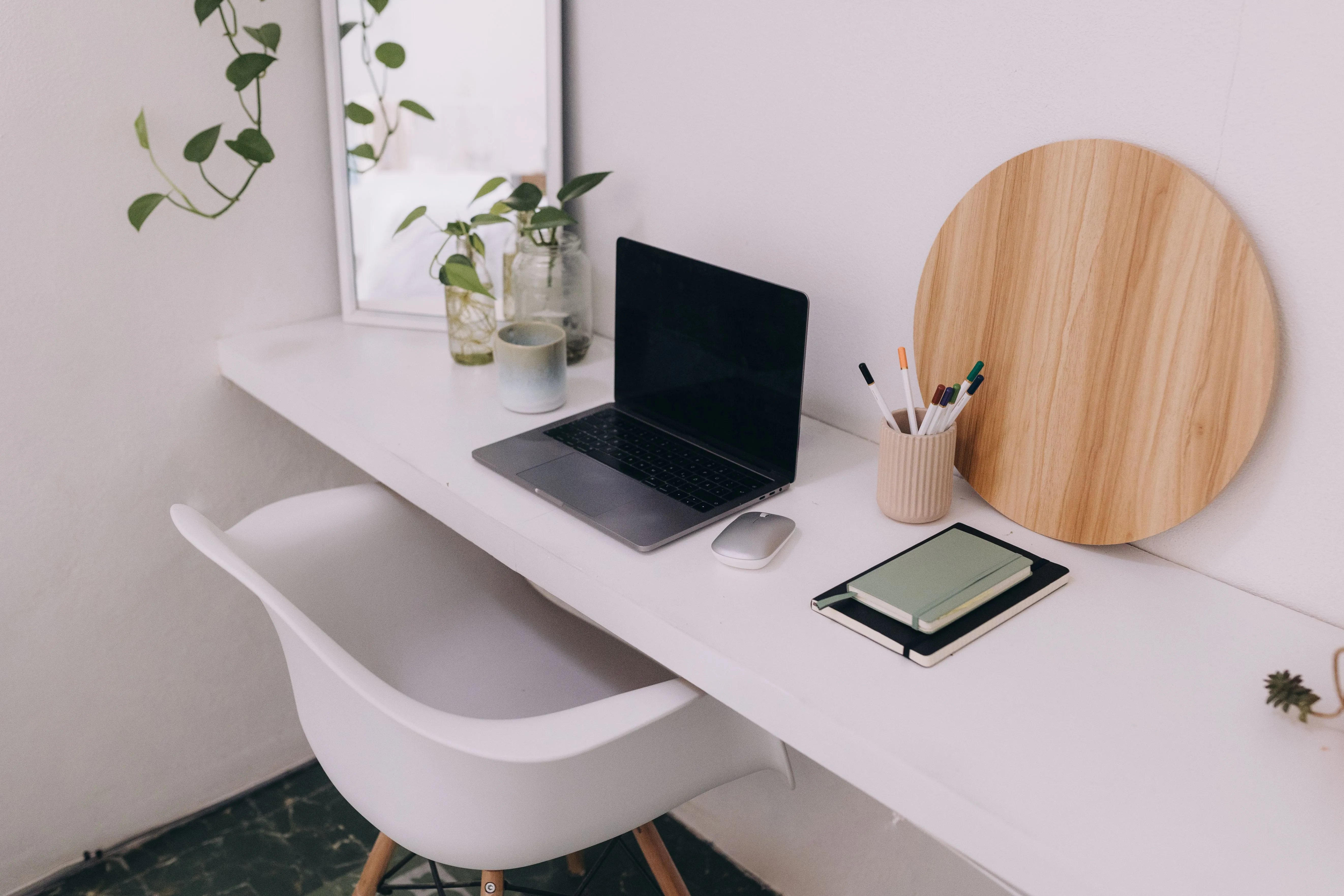 minimal desk space