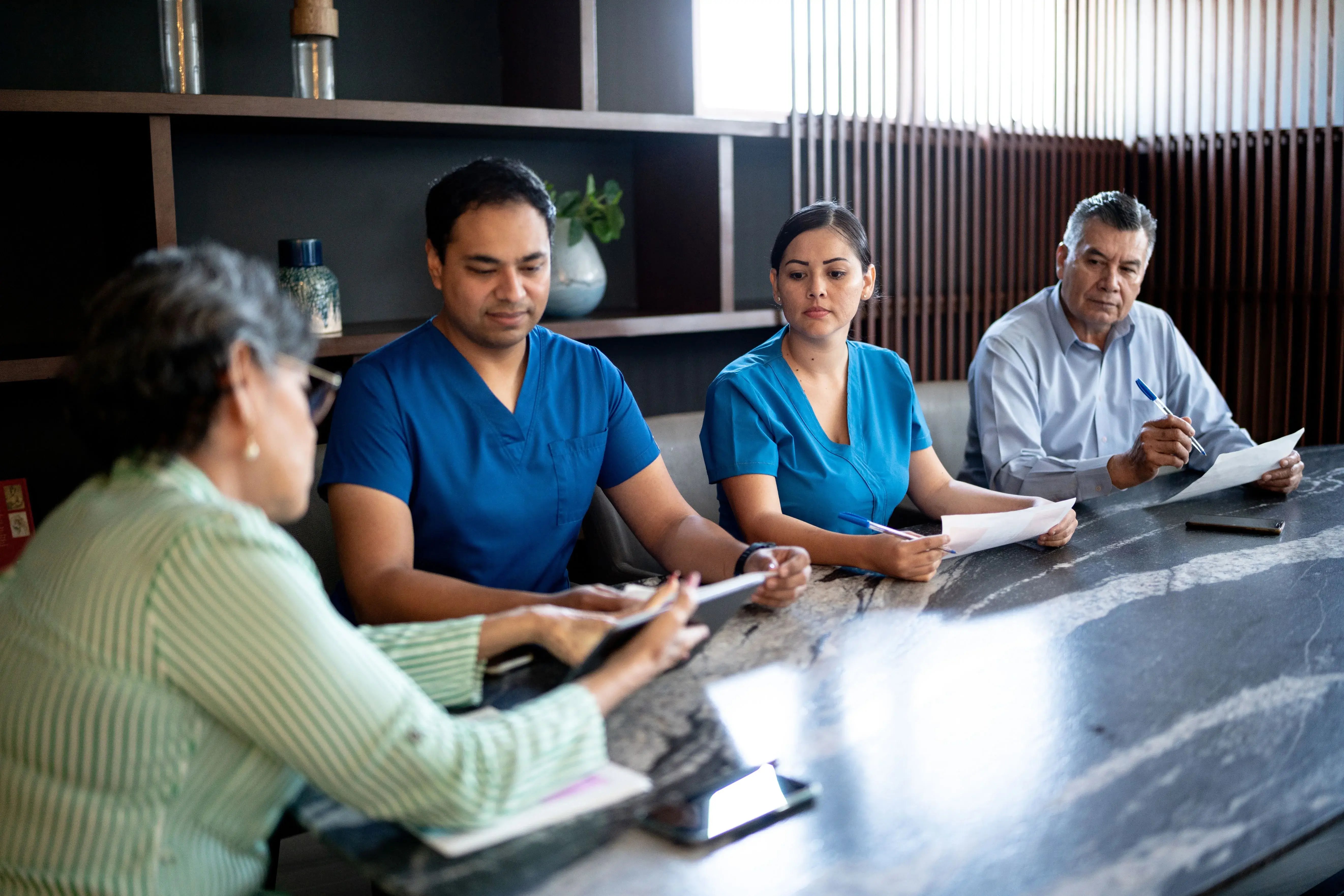 doctors meeting together