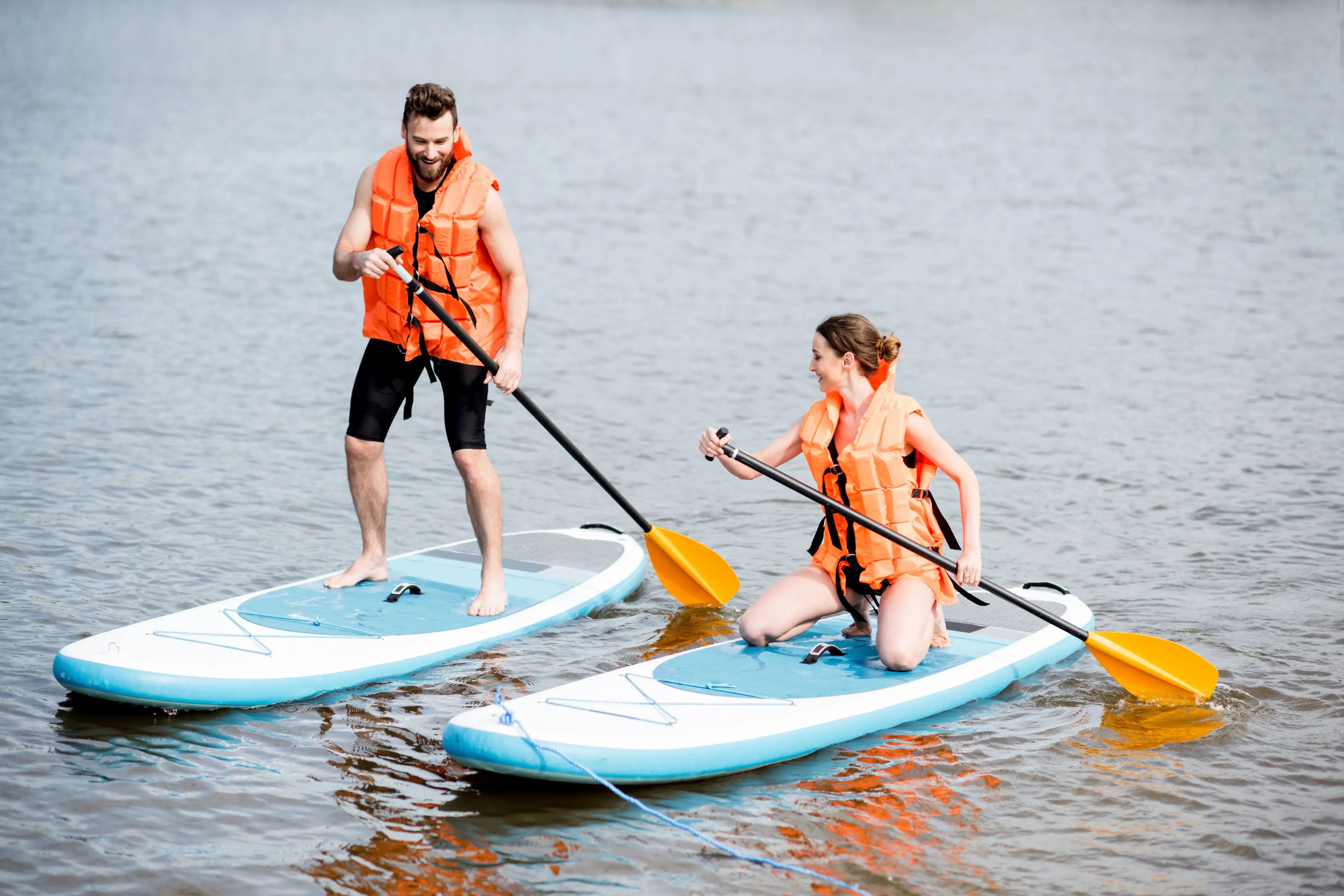 paddleboarding