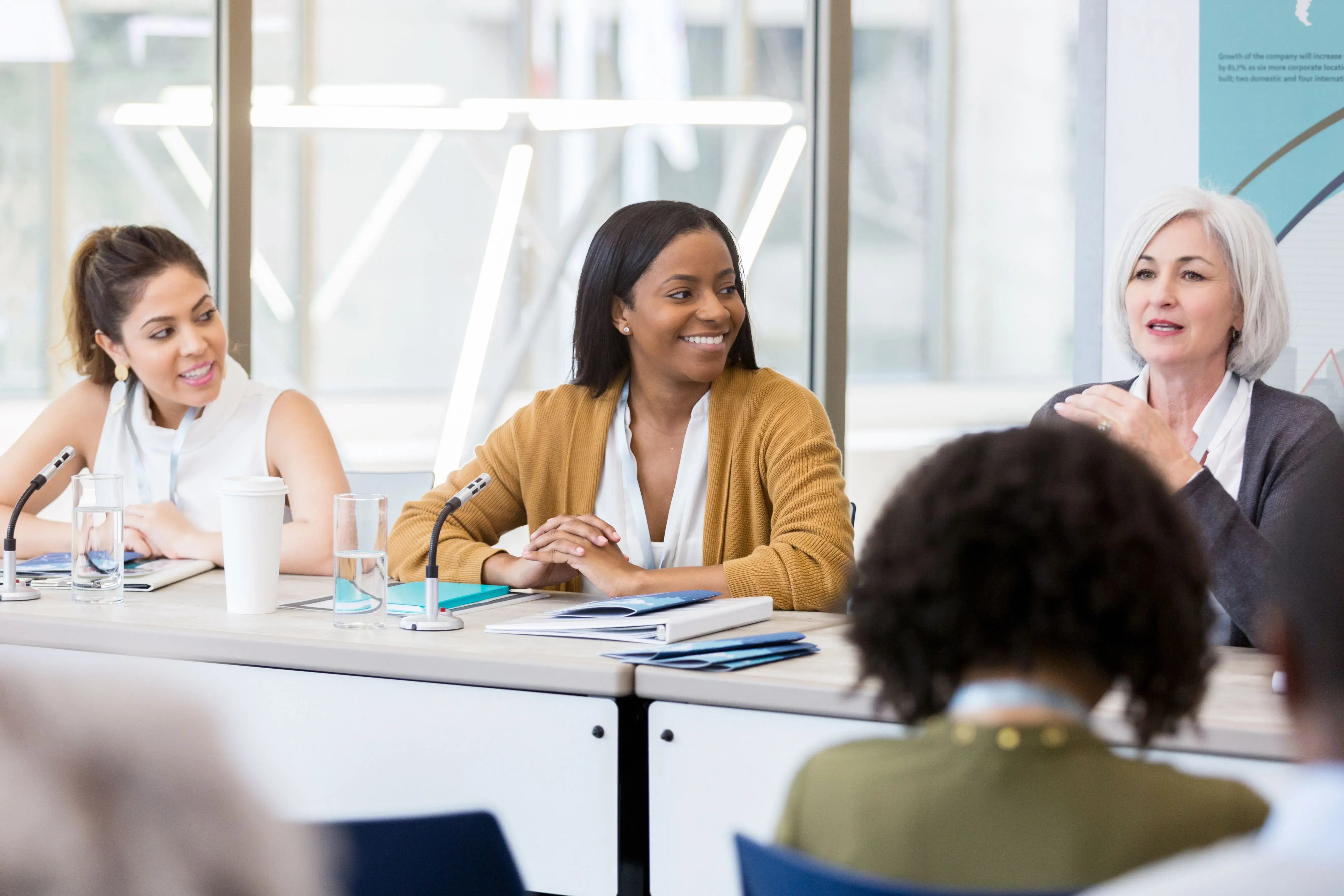 women in a meeting