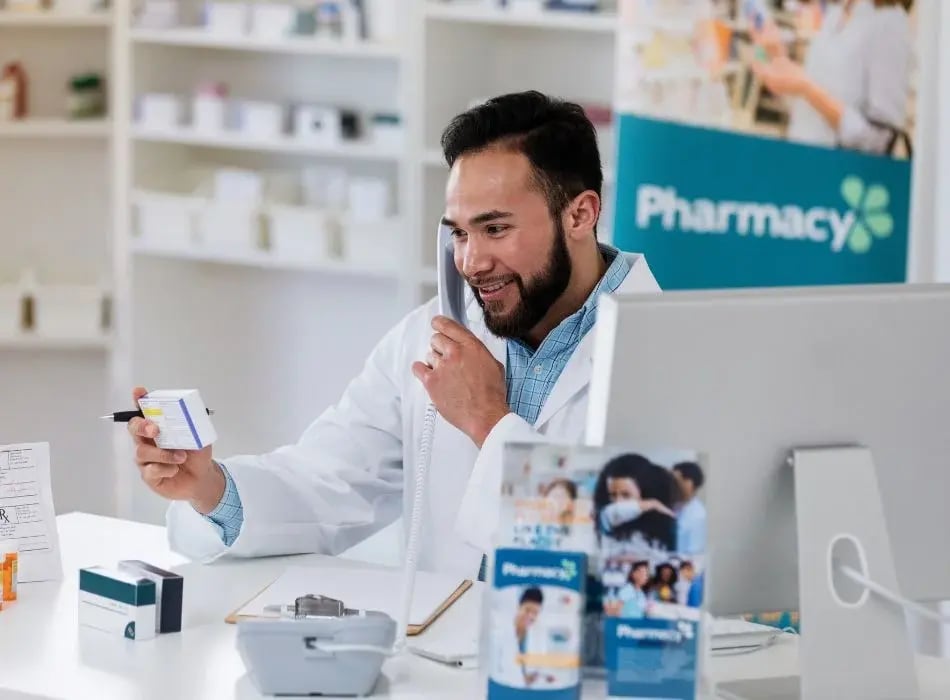 pharmacist on phone