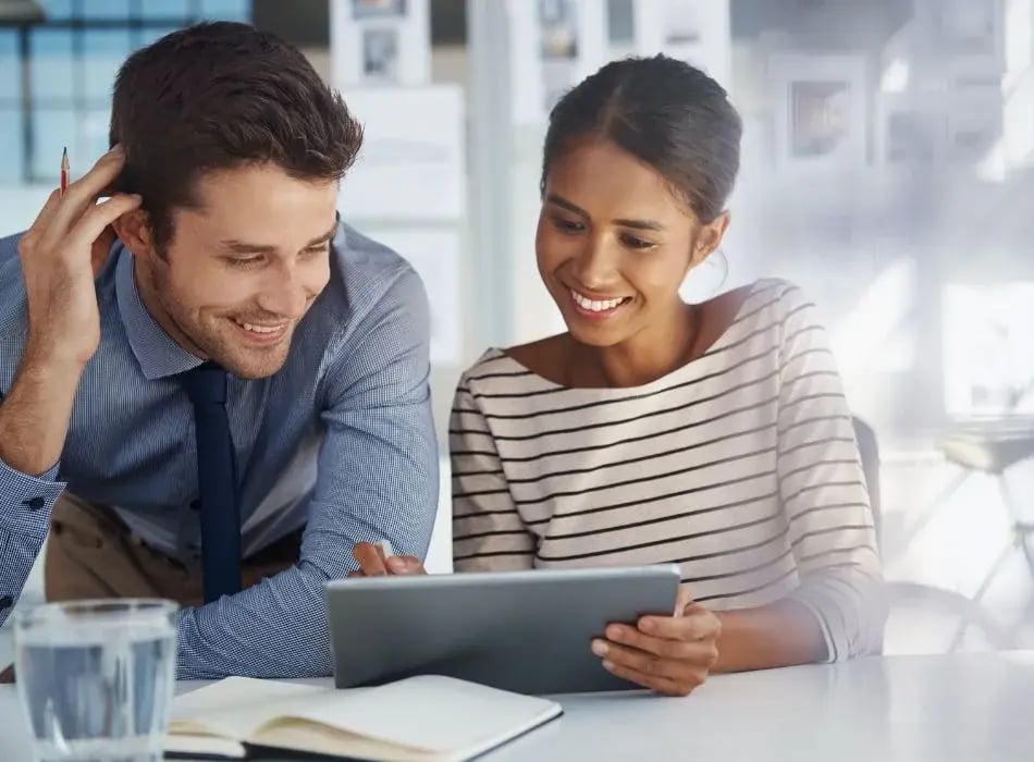 couple reviewing healthcare